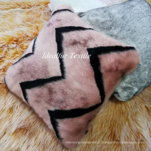 High Quality Square Faux Fur Cushions Bedroom Throw Pillow